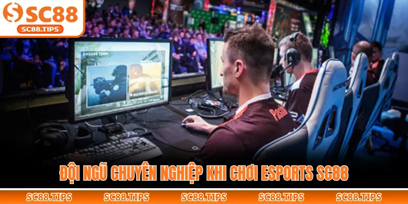 Đội ngũ chuyên nghiệp khi chơi Esports SC88